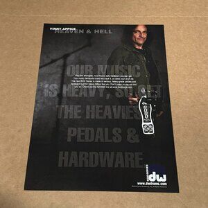 Vinny Appice of Heaven & Hell - DW Hardware - 2010 Print Advertisement
